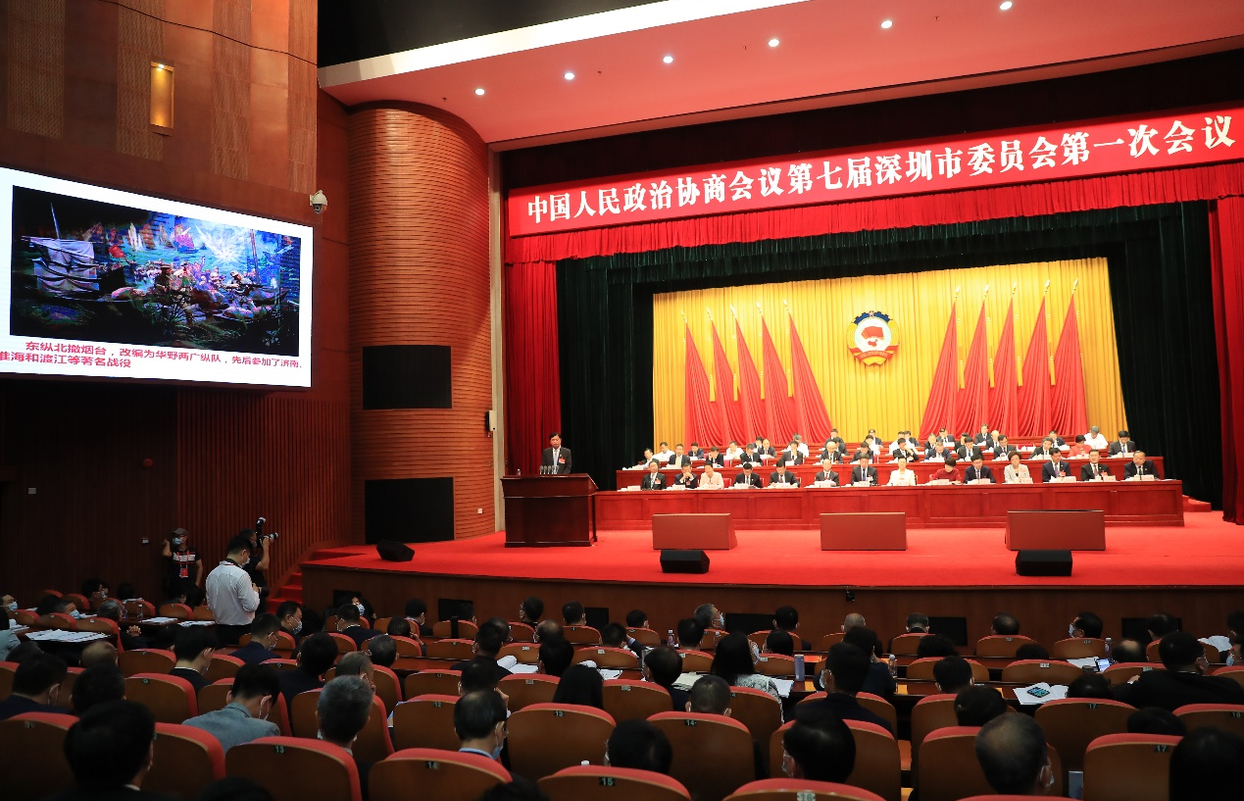 深圳市政協七屆一次會議舉行大會發言