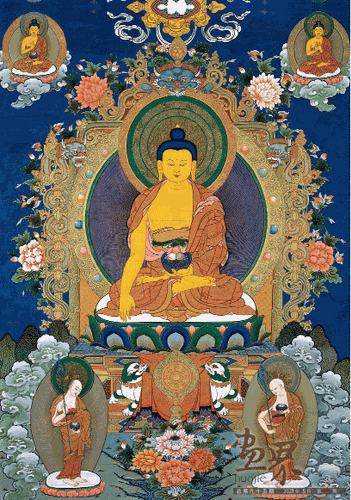 釋迦牟尼（布面,礦物質(zhì)顏料）95×75cm-2005-2006年-娘-本-中國美術(shù)館藏