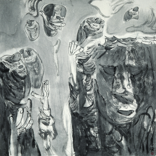 人類圖像學研究-預言-130x130cm-2019年-張江舟