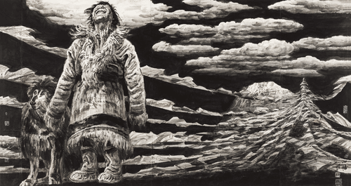 心-幡-145.6x270cm-2014年-馮-遠