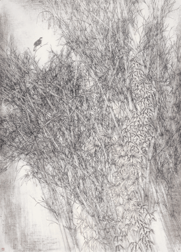 風吟秋竹動寒聲--220x160cm-張超