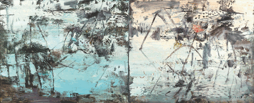 行之七（油畫）80×200cm-2019年-文禎非