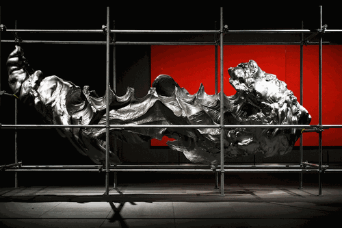 云中花園·手跡5（光敏樹脂3D打印與鋼架）600×200×300cm-2014-2017年-隋建國(guó)