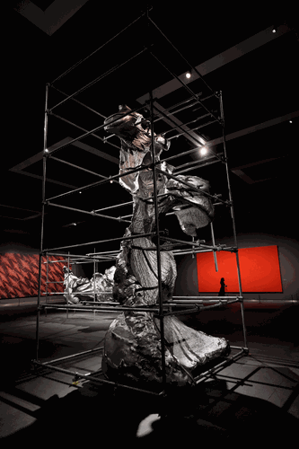 云中花園·手跡3（光敏樹脂3D打印與鋼架）300×300×600cm-2014-2019年-隋建國(guó)