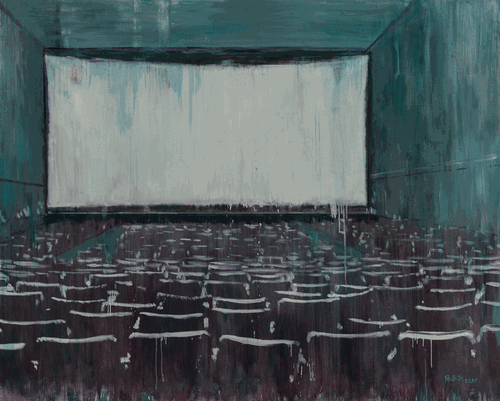 梁園電影院（油畫(huà)）160x200cm-2020年-張春華