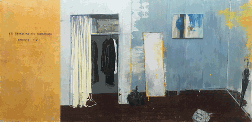 劇照—布魯克林的房間（油畫(huà)）-200x400cm-2019年-張春華