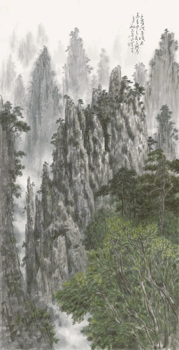 千峰頂上識迷途-136×69cm-2021-年---李-翔