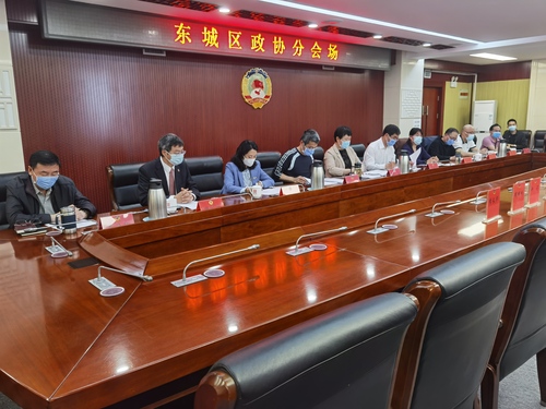 市政協以視頻會議形式召開“貫徹落實中央政協工作會議和市委第五次政協工作會議精神進展情況‘回頭看’調研座談會”東城區分會場