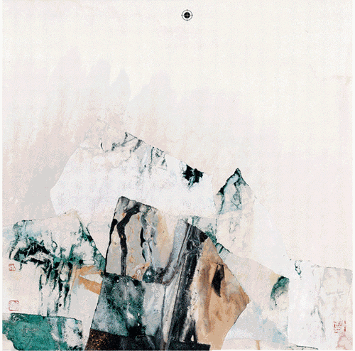 玉龍遠眺-68×68cm-2021年-胡-偉