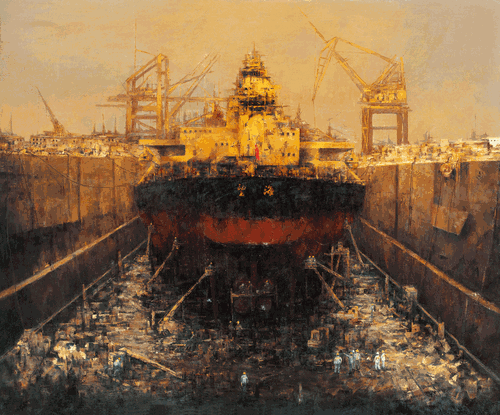 逐夢·啟（油畫）150×180cm--姬-準(zhǔn)