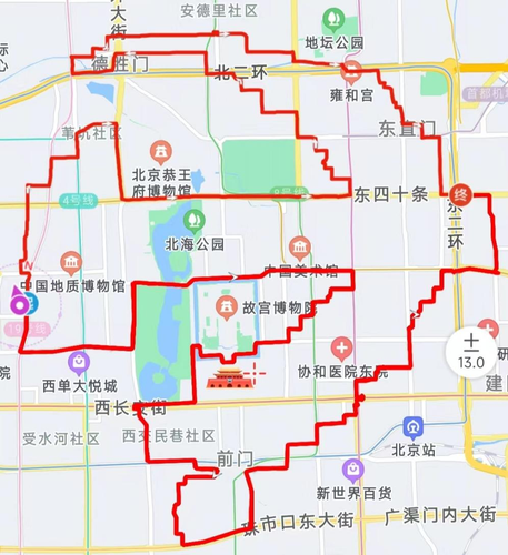 以中國共產(chǎn)黨黨徽為圖形的跑步軌跡