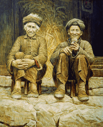 山里的陽光（油畫）145×121cm-1991年-黃文波