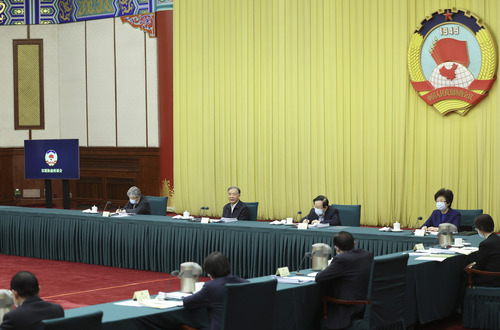 （時政）全國政協召開雙周協商座談會 汪洋(1544208)-20221213111347