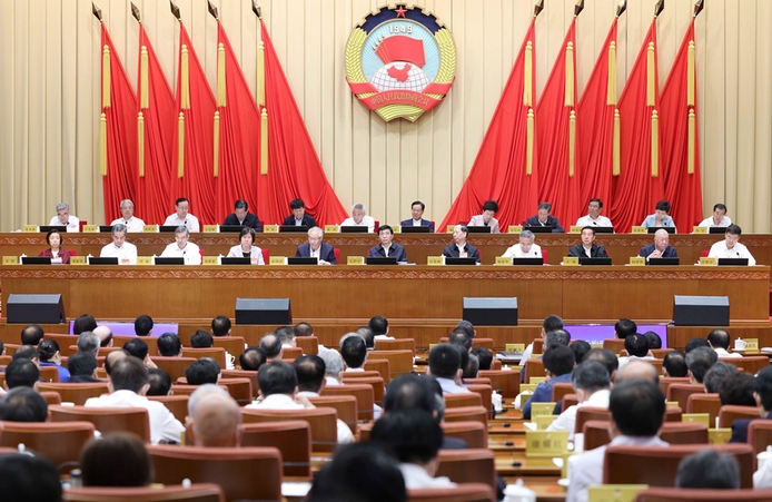 全國(guó)政協(xié)十四屆常委會(huì)第二次會(huì)議開(kāi)幕 王滬寧出席