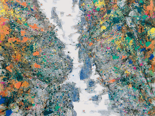 破碎的風景之一（油畫）200×150cm-2012年-張-杰