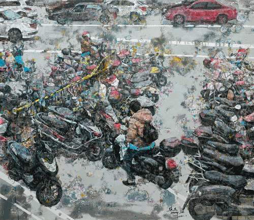 追夢人之九（油畫）150×130cm-2021年-張-杰