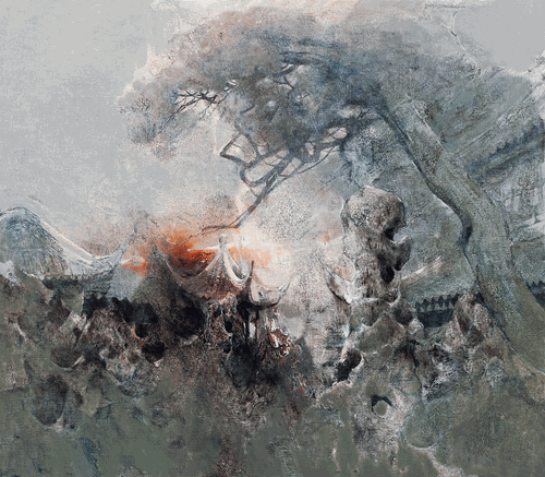 故園晨曦（油畫）200×175cm--錢兆峰