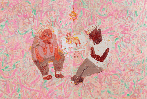 打-盹（油畫(huà)）150×220cm-于-來(lái)