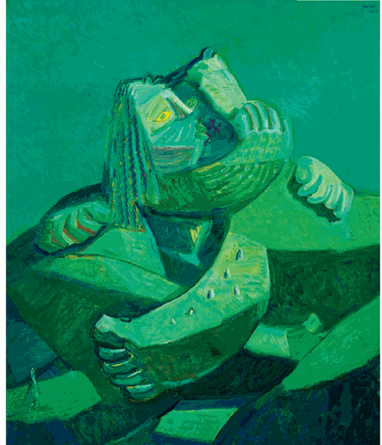 史詩(shī)高原（油畫(huà)）120×100cm--于-來(lái)