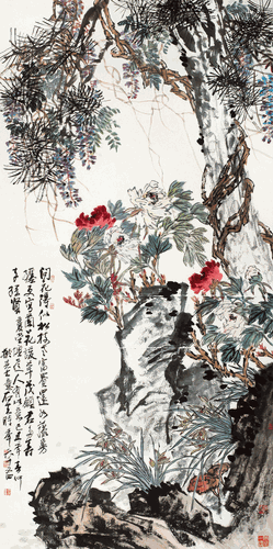 春融圖（國畫）123.1×247.9cm-2009年-郭石夫
