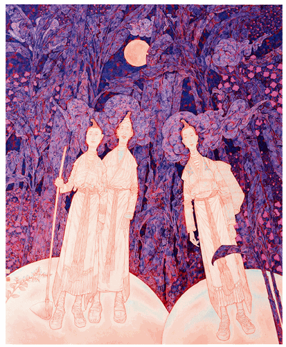 苗山詩韻（國畫）170×139cm-2022年-陳孟昕