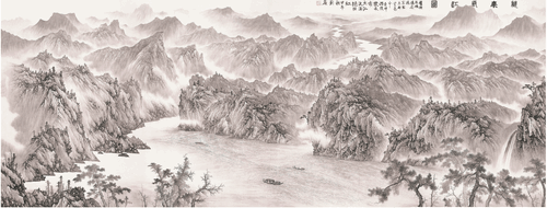 萬(wàn)里長(zhǎng)江圖（國(guó)畫）240×540cm-2014年-劉?廣