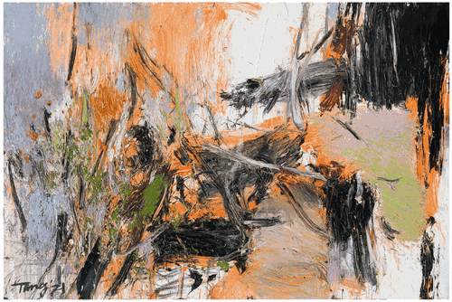 西域秋韻No.1（油畫）80×120cm-2021年-唐承華