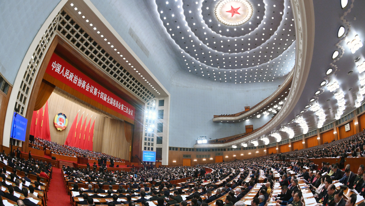3月7日，全國政協(xié)十四屆三次會議在北京人民大會堂舉行第二次全體會議